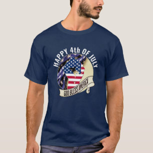 Amerikaanse Vlag Familie 4e VAN JULI T-shirt