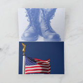 AMERIKAANSE VLAG FEESTDAGEN KAART (Binnen)