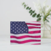 Amerikaanse vlag feestdagenkaart (Staand voorkant)