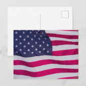 Amerikaanse vlag feestdagenkaart (Voorkant / Achterkant)