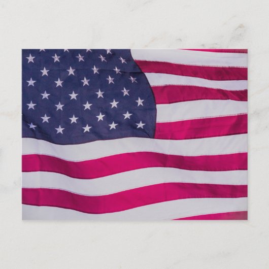 Amerikaanse vlag feestdagenkaart (Voorkant)