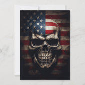 Amerikaanse vlag feestdagenkaart (Voorkant)