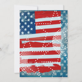Amerikaanse Vlag Feestdagenkaart