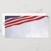 Amerikaanse vlag feestdagenkaart (Voorkant / Achterkant)