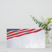 Amerikaanse vlag feestdagenkaart (Staand voorkant)