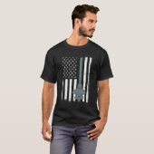 Amerikaanse vlag Fighter Jet American Flag T-shirt (Voorkant volledig)