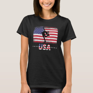 Amerikaanse vlag Figuur ijskap Amerikaanse patriot T-shirt