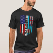 Amerikaanse vlag & Fiji vlag beste Gigi ooit famil T-shirt (Voorkant)