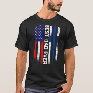 Amerikaanse vlag & Finland vlag Beste vader ooit f T-shirt