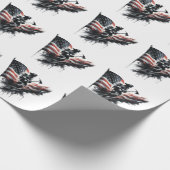 Amerikaanse vlag. Firefighter Cadeaupapier (Hoek)