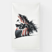 Amerikaanse vlag. Firefighter Spandoek (Verticaal)
