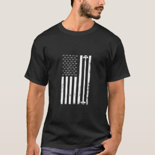 Amerikaanse vlag fitness en sportschool gewichthef t-shirt