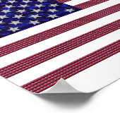 Amerikaanse vlag Flag Gemstone Art Poster (Hoek)