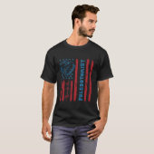 Amerikaanse vlag flebotomist dag 4th van juli t-shirt (Voorkant volledig)