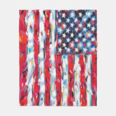 Amerikaanse vlag fleece deken (Voorkant)