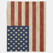 Amerikaanse vlag Fleece Deken (Voorkant)