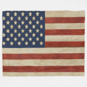 Amerikaanse vlag Fleece Deken (Voorkant (Horizontaal))