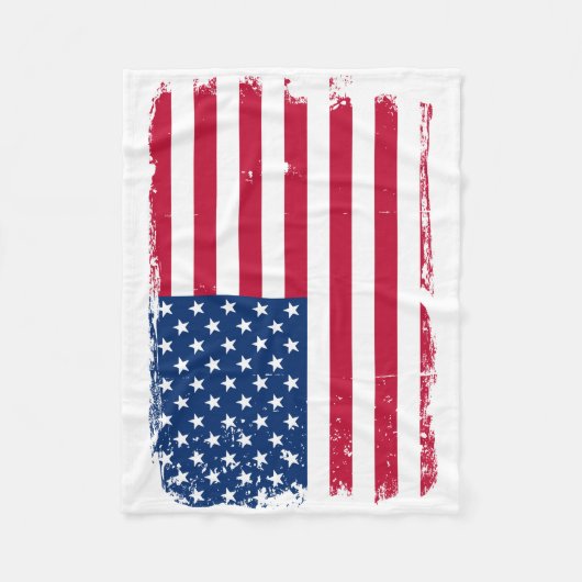 Amerikaanse vlag fleece deken (Voorkant)