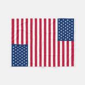 Amerikaanse vlag fleece deken (Voorkant (Horizontaal))