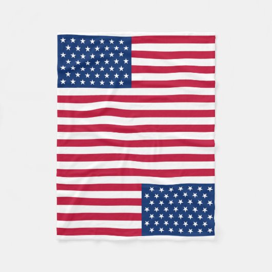 Amerikaanse vlag fleece deken (Voorkant)