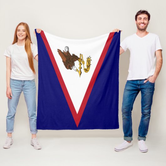 Amerikaanse vlag fleece deken (In situ)