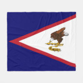 Amerikaanse vlag fleece deken (Voorkant (Horizontaal))