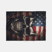 Amerikaanse vlag fleece deken (Voorkant (Horizontaal))