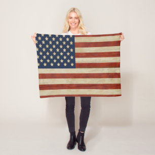 Amerikaanse vlag Fleece Deken
