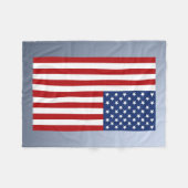 Amerikaanse vlag fleece deken (Voorkant (Horizontaal))