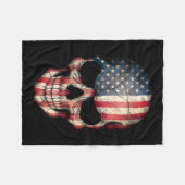  Amerikaanse vlag Fleece Deken (Voorkant (Horizontaal))