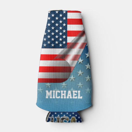 Amerikaanse vlag flesjeskoeler (Voorkant)