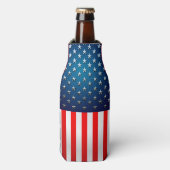 Amerikaanse vlag flesjeskoeler (Fles Voorkant)