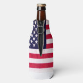 Amerikaanse vlag Flessenkoeler Flesjeskoeler (Fles Achterkant)
