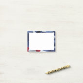 Amerikaanse vlag flip post-it® notes (Op bureau)