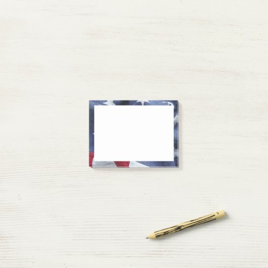Amerikaanse vlag flip post-it® notes (Op bureau)