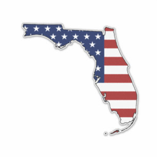 Amerikaanse vlag Florida Sticker
