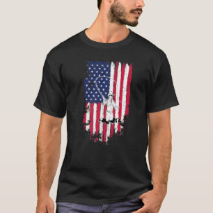 Amerikaanse Vlag Fly Fishing T-shirt