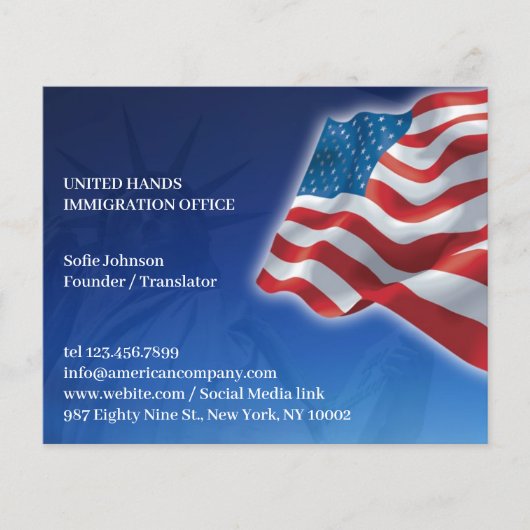 Amerikaanse vlag flyer (Voorkant)