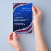 Amerikaanse vlag flyer (Hand)