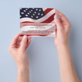 Amerikaanse vlag flyer (Hand)