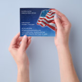 Amerikaanse vlag flyer (Hand)