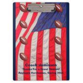 Amerikaanse vlag, Football Coach Dank je, naam. Klembord (Voorkant)