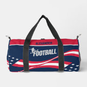 Amerikaanse vlag, Football speler meisje, verjaard Plunjezak (Voorkant)