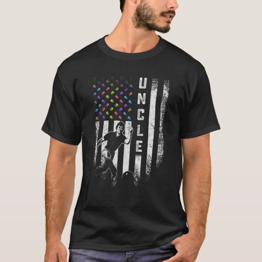  Amerikaanse vlag ford Bowling oom Bowler S T-shirt (Voorkant)