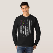 Amerikaanse vlag ford Bowling pappa T-shirt (Voorkant volledig)