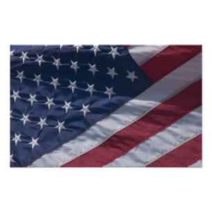 Amerikaanse vlag. foto afdruk