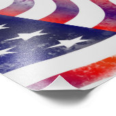 Amerikaanse vlag foto afdruk (Hoek)