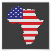 Amerikaanse vlag foto afdruk (Voorkant)