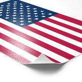 Amerikaanse vlag foto afdruk (Hoek)
