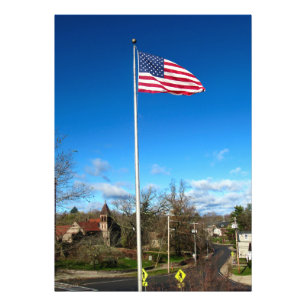 Amerikaanse vlag foto afdruk